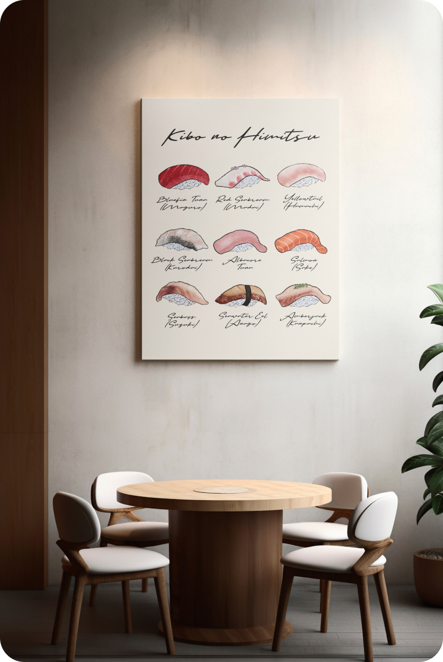 Sushi Artwork Display